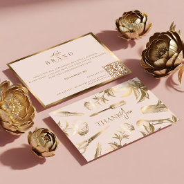 Cartão De Agradecimento Luxury Beauty Business Thank You for Your Purchase