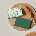 Cartão De Agradecimento Luxury Green Marble Business<br><div class="desc">A luxurious design featuring flowing emerald watercolor marble textures accented with delicate gold splatter details. The rich green tones create depth and movement while the clean gold typography adds a refined,  modern aesthetic. Perfect for elegant professional branding with a bold yet sophisticated artistic look.</div>