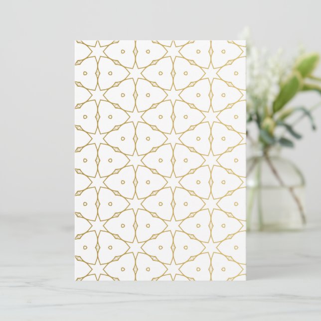 Cartão De Agradecimento Luxury Mandala 52 (Em pé/Frente)