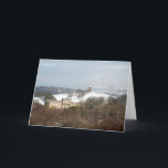 Cartão De Agradecimento Lyme Hall e The Cage Winter<br><div class="desc">Lyme Hall e The Cage no Lyme Park no inverno Cheshire England</div>