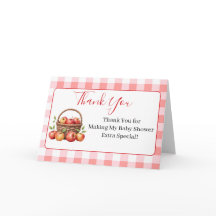 Maçã do meu Chá de fraldas de Olhos Obrigado Cartõ