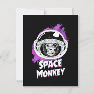 Cartão De Agradecimento Macaco espacial macaco
