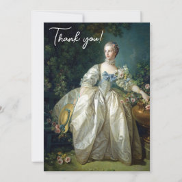 Cartão De Agradecimento Madame Bergeret 1766 Boucher Parabéns