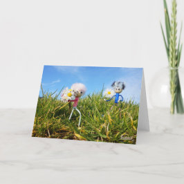 Cartão De Agradecimento Madeliefjes plukkende fubby's.