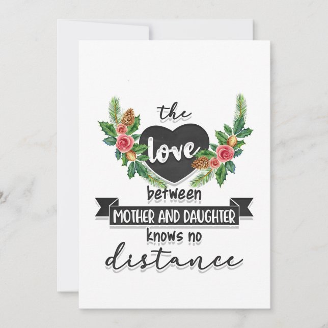 Cartão De Agradecimento Mãe Deu O Amor Entre Mãe E Filha (Frente)