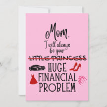 Mãe, Eu Sempre Serei Seu Grande Problema Financeir