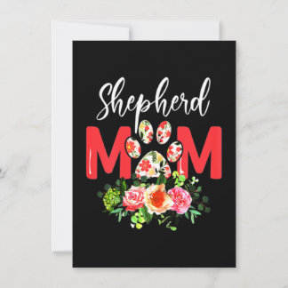 Cartão De Agradecimento Mãe German shepherd Bonita