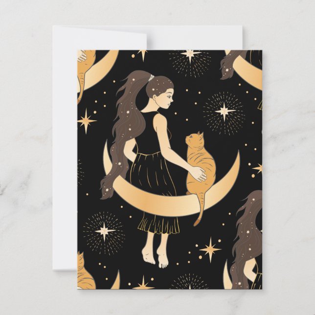 Cartão De Agradecimento Magia Celestial (Frente)