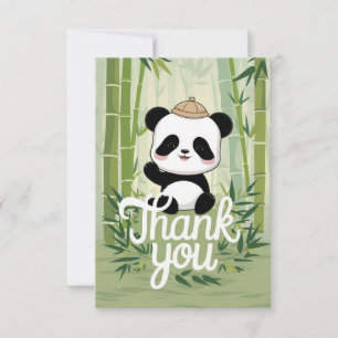 Cartão De Agradecimento Magic Cute Panda