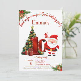 Cartão De Agradecimento Magical Christmas Birthday Card for Girls