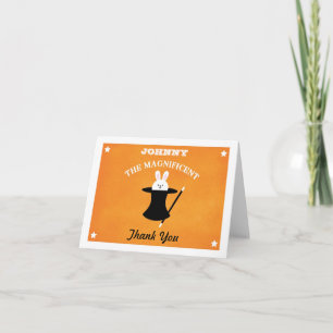 Cartão De Agradecimento Magician Birthday Party Thank You Card
