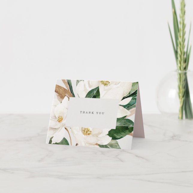 Cartão de Agradecimento Magnólia (Frente)