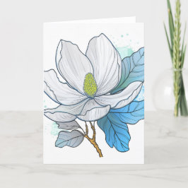 Cartão De Agradecimento Magnolia Design