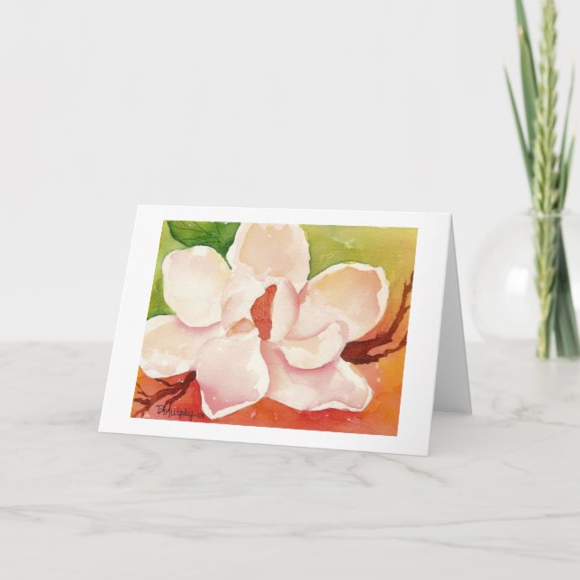 Cartão De Agradecimento Magnolia Notecard (Frente)