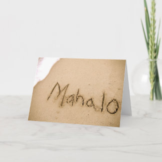 Cartão De Agradecimento Mahalo