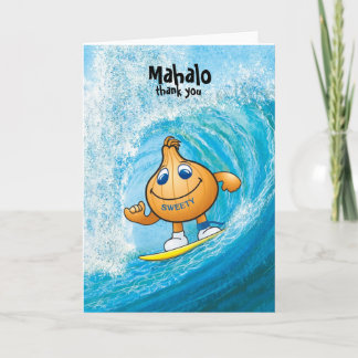 Cartão De Agradecimento mahalo do sweetyonion