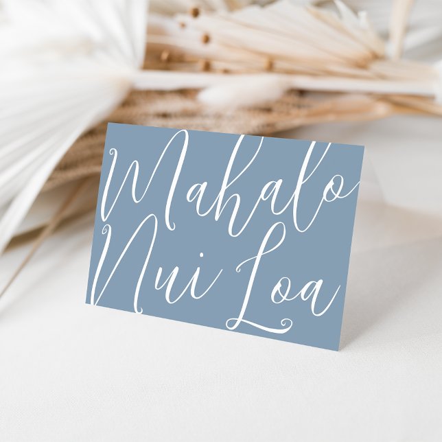 Cartão De Agradecimento Mahalo Nui Loa | Havaí (Criador carregado)