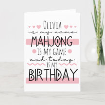 Mahjong Birthday personalizado