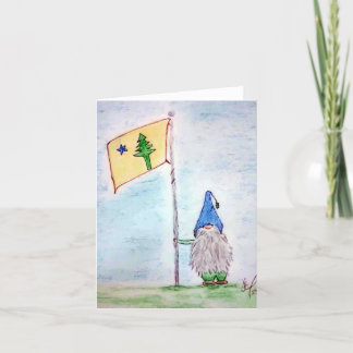 Cartão De Agradecimento Maine Flag