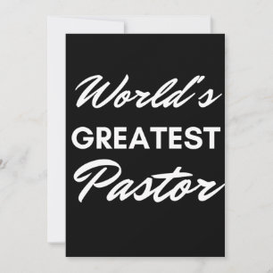Cartão De Agradecimento Maior Pastor do Mundo
