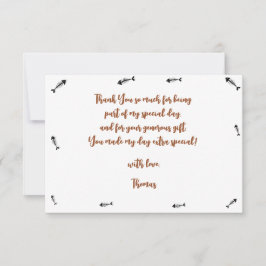 Cartão De Agradecimento mal podemos acreditar aniversário do garoto