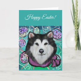 Cartão De Agradecimento Malamute do Alasca