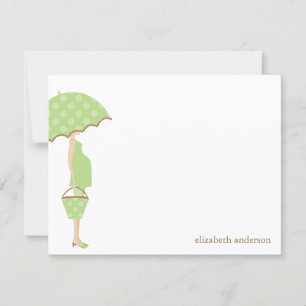 Cartão De Agradecimento Mamã a ser obrigado do chá de fraldas você cart