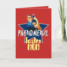 Cartão De Agradecimento Mamã adoptiva fenomenal - personalize