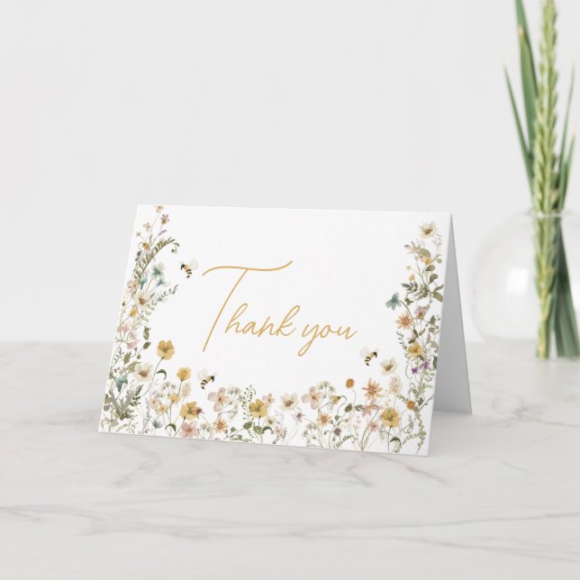 Cartão De Agradecimento Mamãe para o Chá de fraldas de Bebê (Frente)