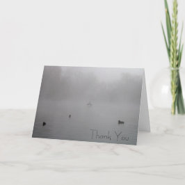 Cartão De Agradecimento Manhã Nebulosa Obrigado