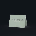 Cartão De Agradecimento Manuscrito minimalista Boho Sage — negócios person<br><div class="desc">Mostre sua apreciação com este elegante cartões de agradecimentos dobrado com uma escrita minimalista em verde macio. Perfeito para marcas comerciais, apreciação de clientes ou eventos corporativos, o design inspirado no boho acrescenta um toque moderno e saudável. Ideal para as pequenas empresas que procuram criar uma impressão duradoura com um...</div>