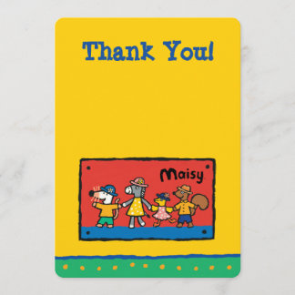 Cartão De Agradecimento Mãos da posse de Maisy e de melhores amigos