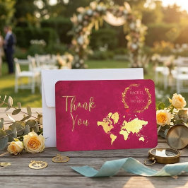 Cartão De Agradecimento Mapa Personalizado da Jornada do Amor Casamento