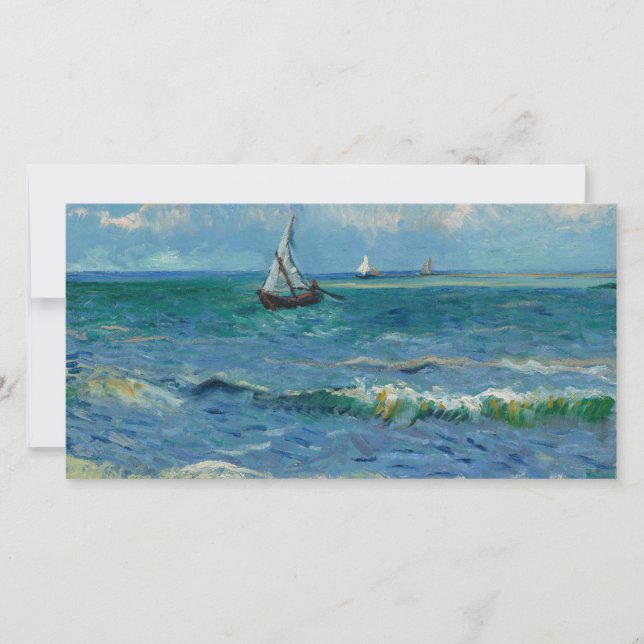 Cartão De Agradecimento Mar em Les Saintes Maries de la Mer | Van Gogh (Frente)