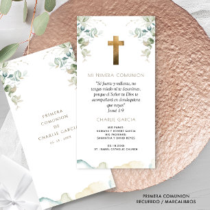 Cartão De Agradecimento Marcalibros, Recuerdo Primera Comunión Botánico