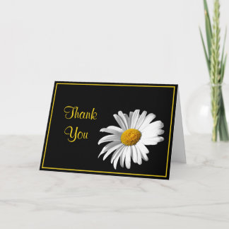 Cartão De Agradecimento Margarida Shasta Black Gold Casamento Obrigado