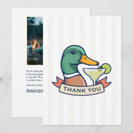 Cartão De Agradecimento Margs Mallards & Matrimony Lago Bachelorette