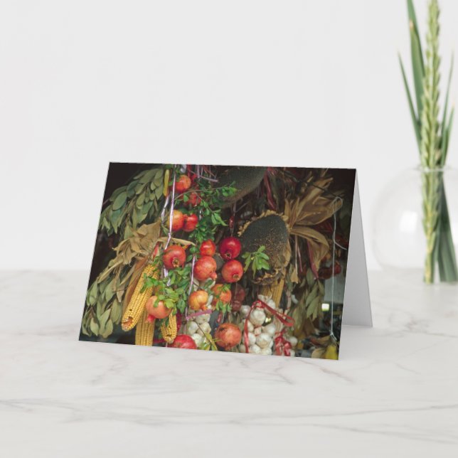 Cartão De Agradecimento Market Stall Florence (Frente)