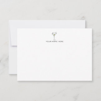 Cartão De Agradecimento Martini Notecard