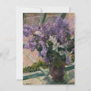 Cartão De Agradecimento Mary Cassatt - Lilacs em uma janela