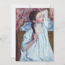 Cartão De Agradecimento Mary Cassatt - Menina Arrumando o Cabelo