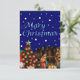 Cartão De Agradecimento Mary Christmas