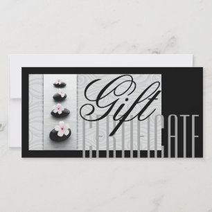 Cartão De Agradecimento Massagem Spa Certificado Presente Curando Pedras N