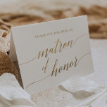 Cartão De Agradecimento Matriz Elegante de Caligrafia Dourada<br><div class="desc">Esta elegante matrimônio de cartões de agradecimentos de caligrafia em ouro é perfeita para um casamento simples. A design neutra apresenta uma carta minimalista decorada com a tipografia falsa de ouro romântica e caprichosa. Nota: Este design não apresenta folha de ouro real. É um gráfico de alta qualidade feito para...</div>