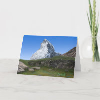 Matterhorn na Suiça Encorajando Verse JW