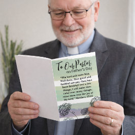 Cartão De Agradecimento Matthew 25:21 Dia de os pais de Apreciação do Past