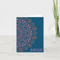 Medalhão Mandala Boho Moderno em Verde Personaliza