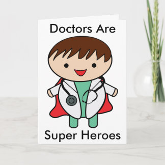Cartão De Agradecimento Médicos São Super Heróis