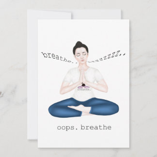 Cartão De Agradecimento meditação engraçada