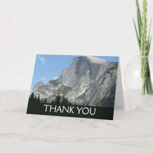 Cartão De Agradecimento Meia Cúpula de lado no Parque Nacional de Yosemite